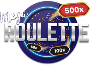 Mega Roulette Logo Clean White